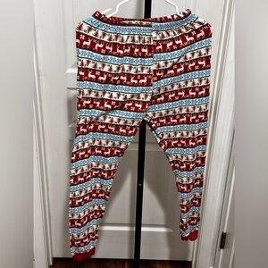 Coral bee size small Christmas cotton pants